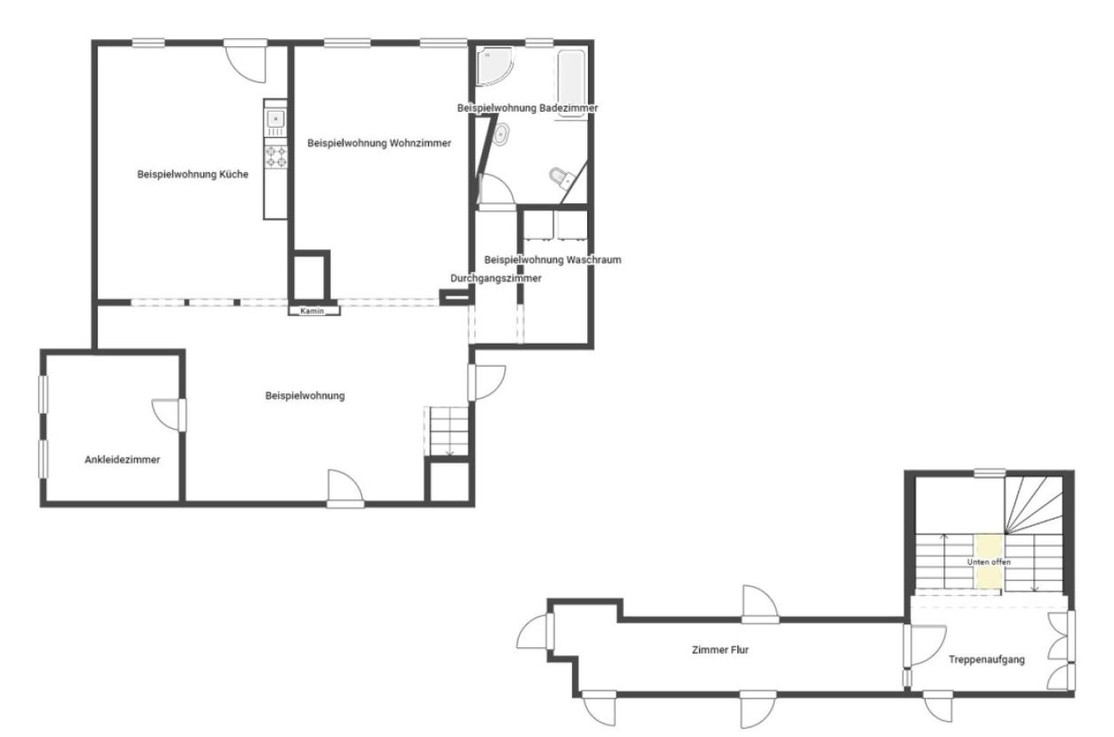Grundriss Skizze 1.OG