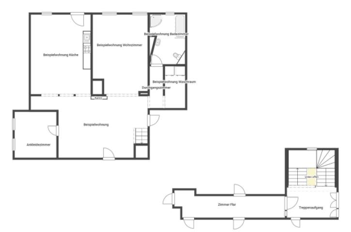 Grundriss Skizze 1.OG