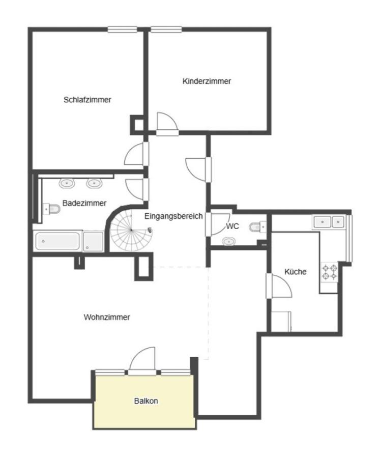 Grundriss Skizze 2. OG