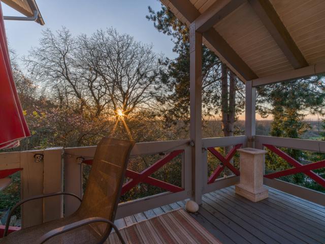 Blick von der Loggia am Abend