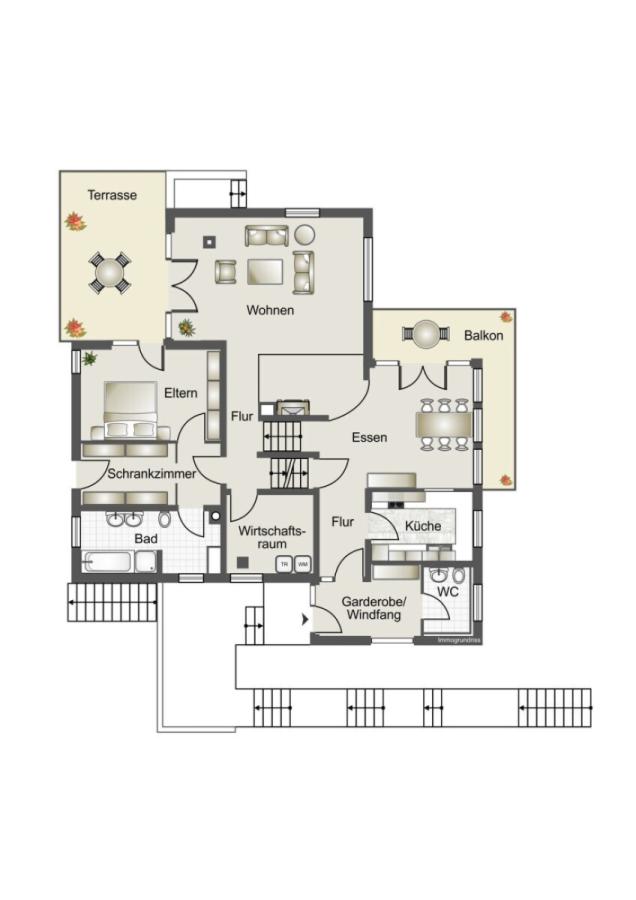 Grundriss Gartengeschoss