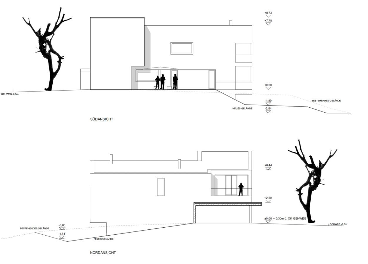 Ansicht Villenplanung NS