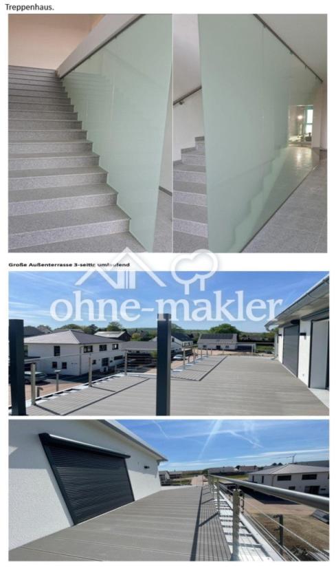 Treppenhaus und Dachterrasse 