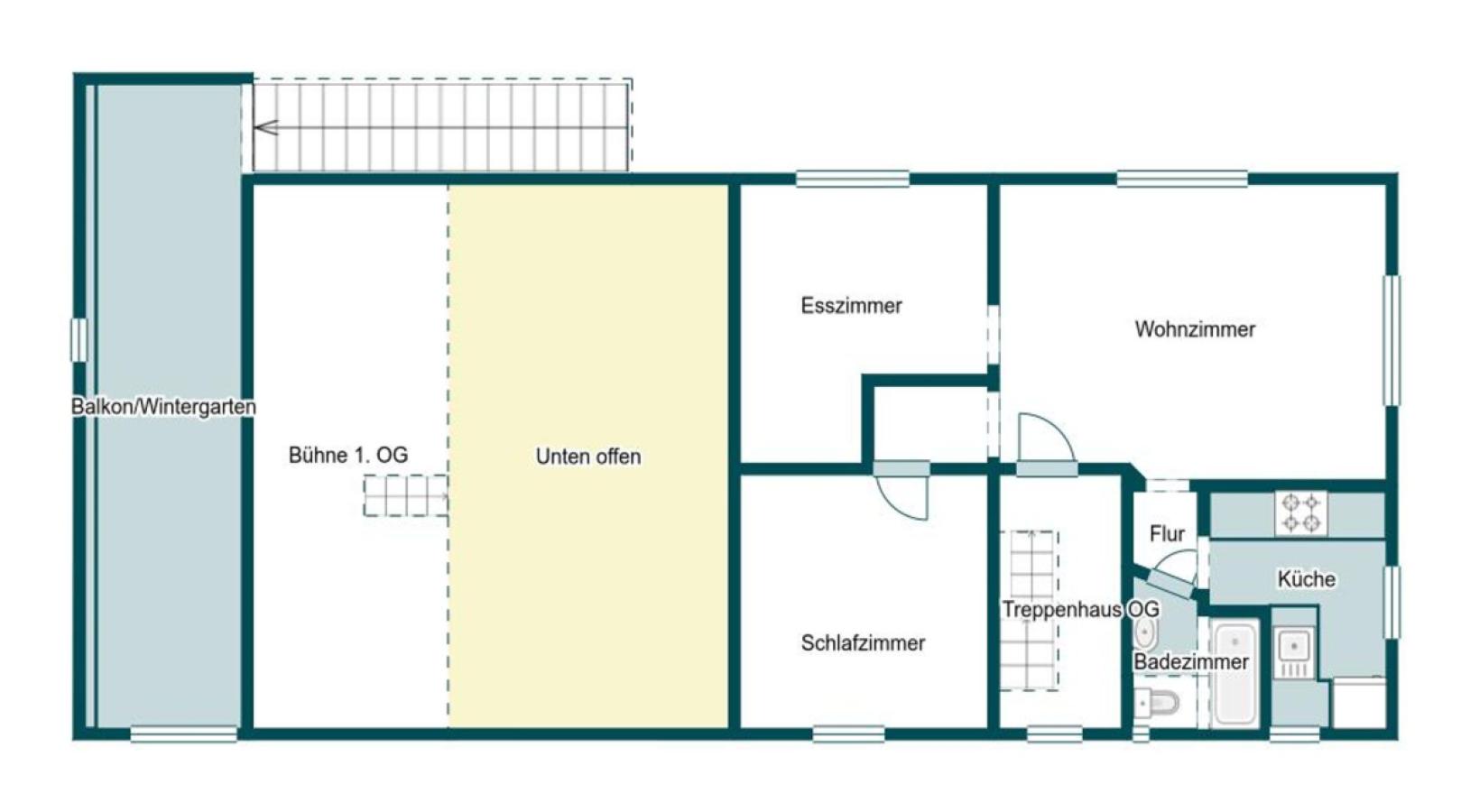 Grundriss Skizze 1. OG