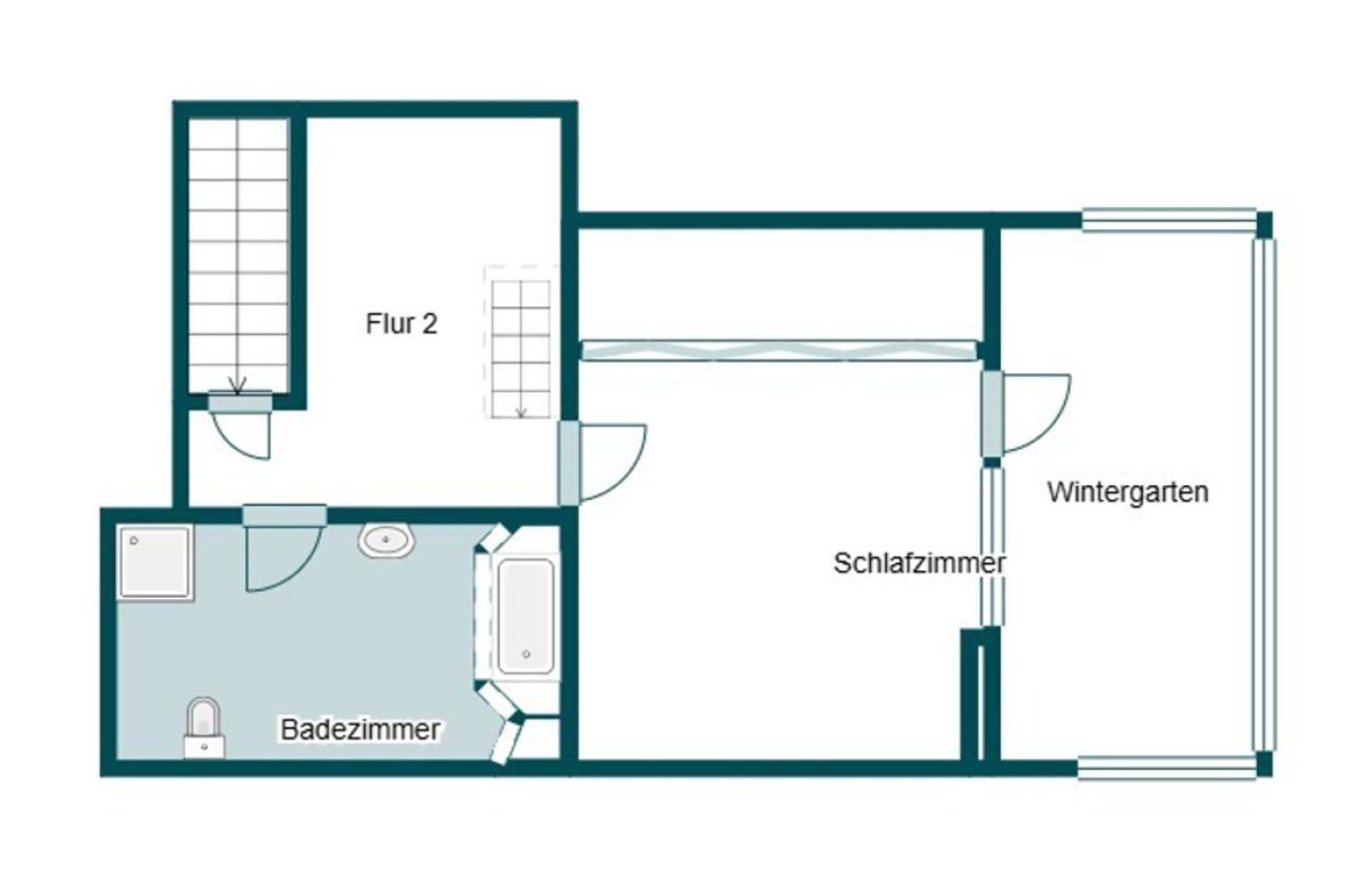 Grundriss 1.OG hinten