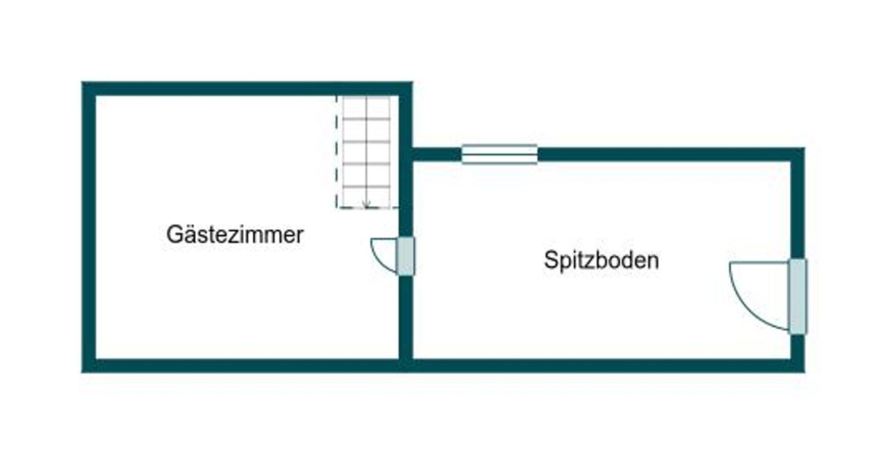 Grundriss 2.OG Haus hinten