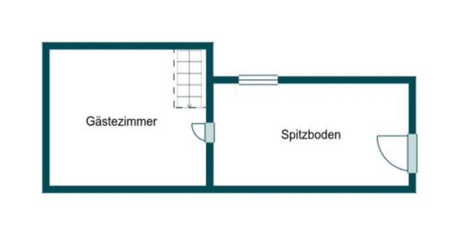 Grundriss 2.OG Haus hinten