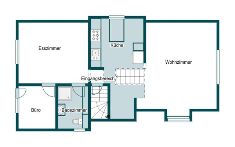 Grundriss Skizze 1.OG