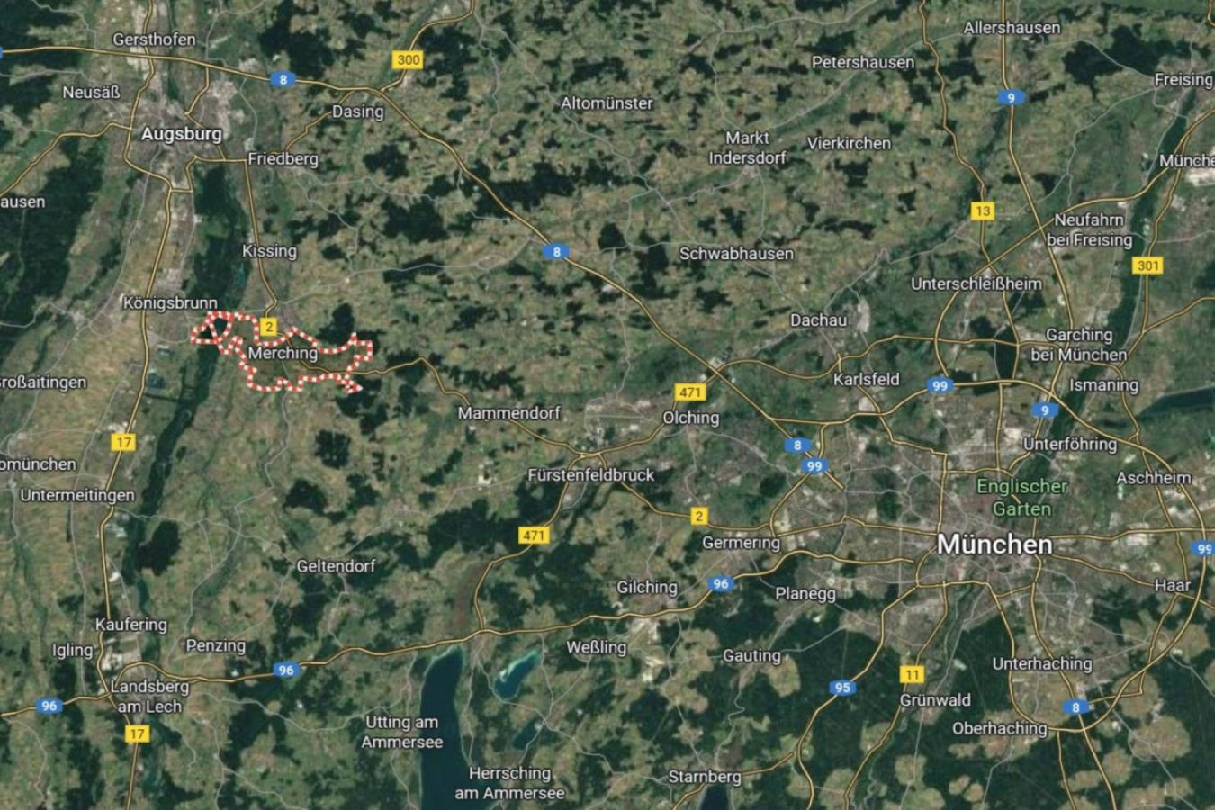 Kartenstandort Merching