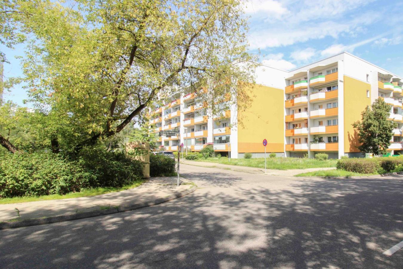 Kreuzung bei dem Grundstück