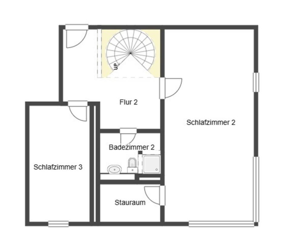 Grundriss Skizze 3. OG