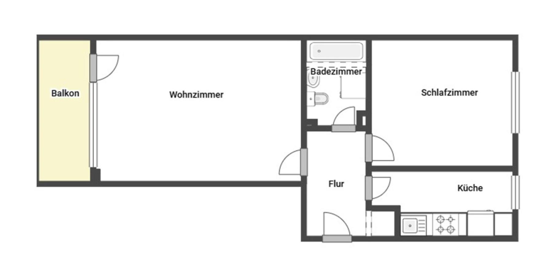 Grundriss Skizze 3. OG
