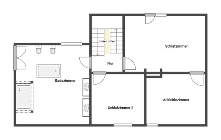 Grundriss Skizze 2-OG