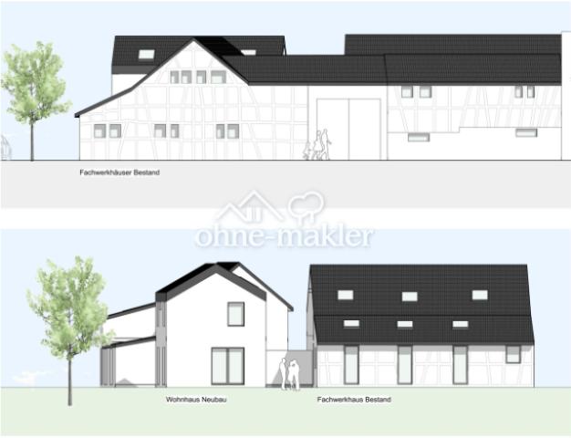 Ansicht Straße - Zeichnung