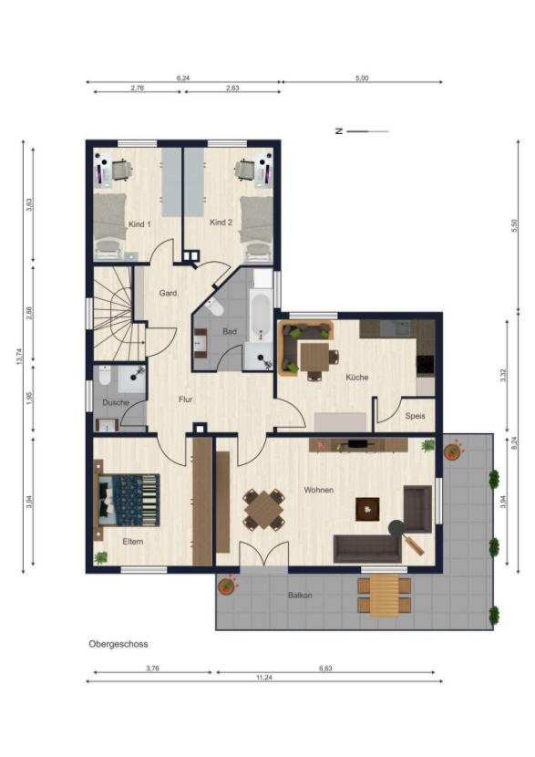 Grundriss Obergeschoss