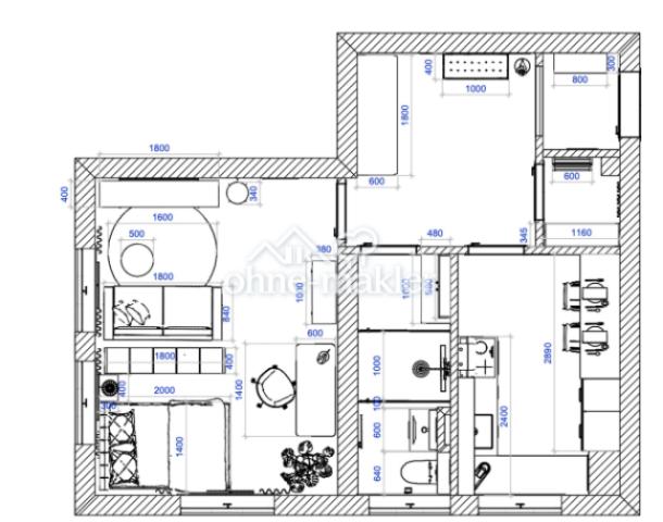 Möbel in Wohnzimmer umgestellt