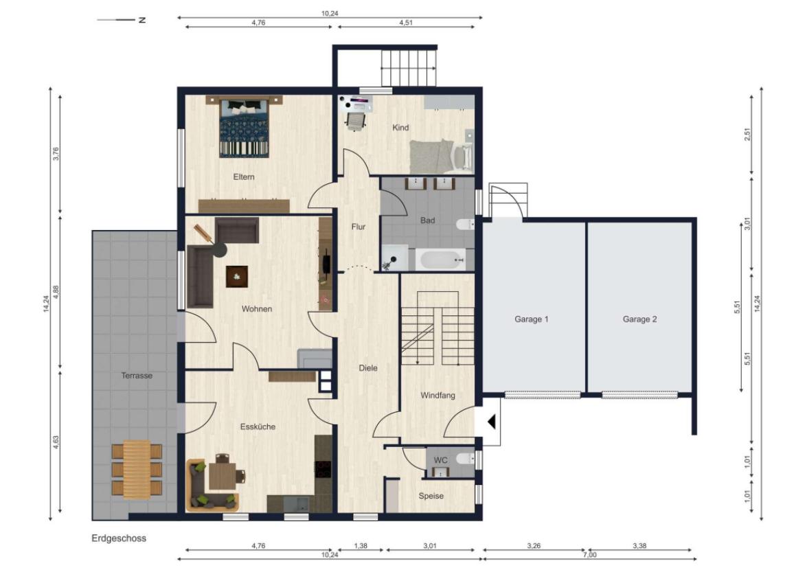 Grundrisse Erdgeschoss
