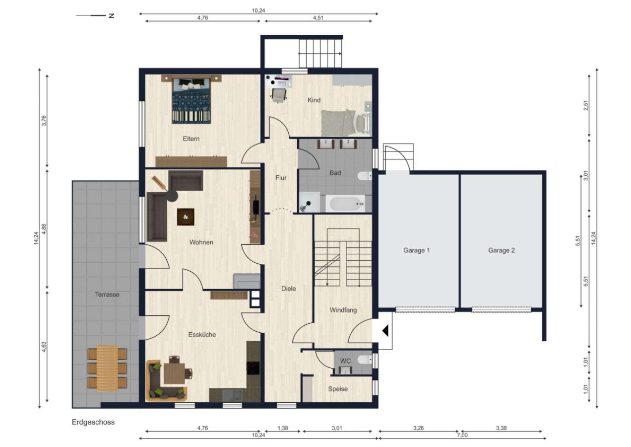Grundrisse Erdgeschoss