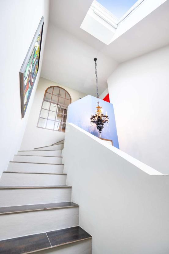 Aufgang zum Privatbereich OG