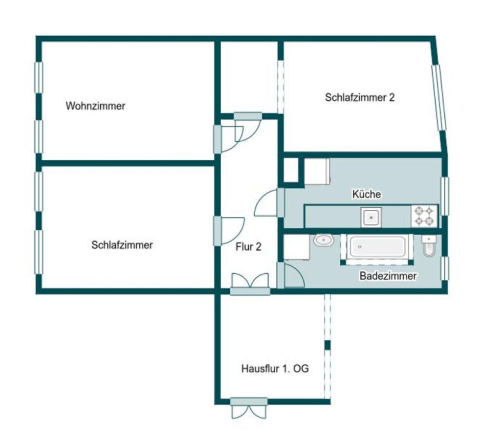 Grundriss Skizze 1.OG re