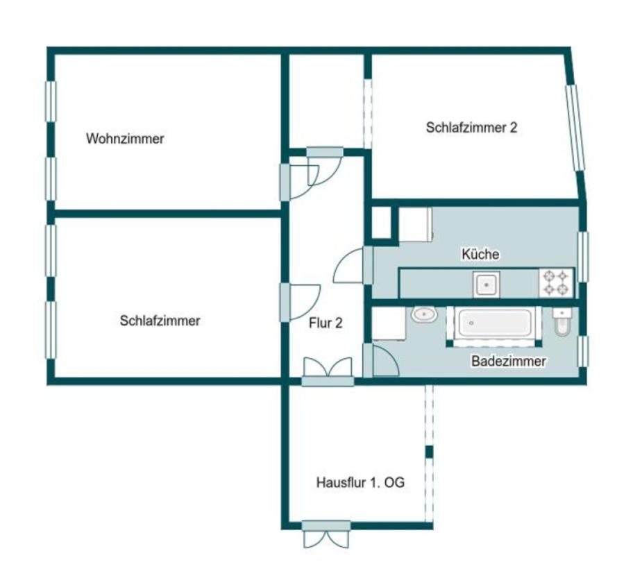 Grundriss Skizze 1.OG re