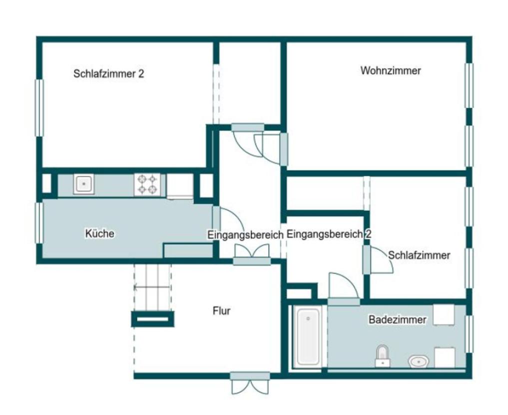Grundriss Skizze  1.OG li