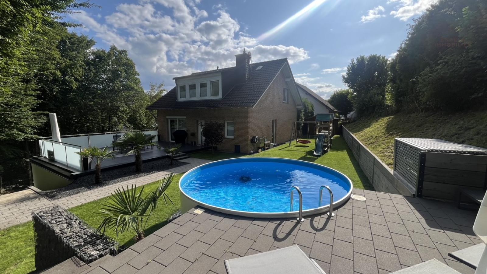 Rückansicht des Hauses