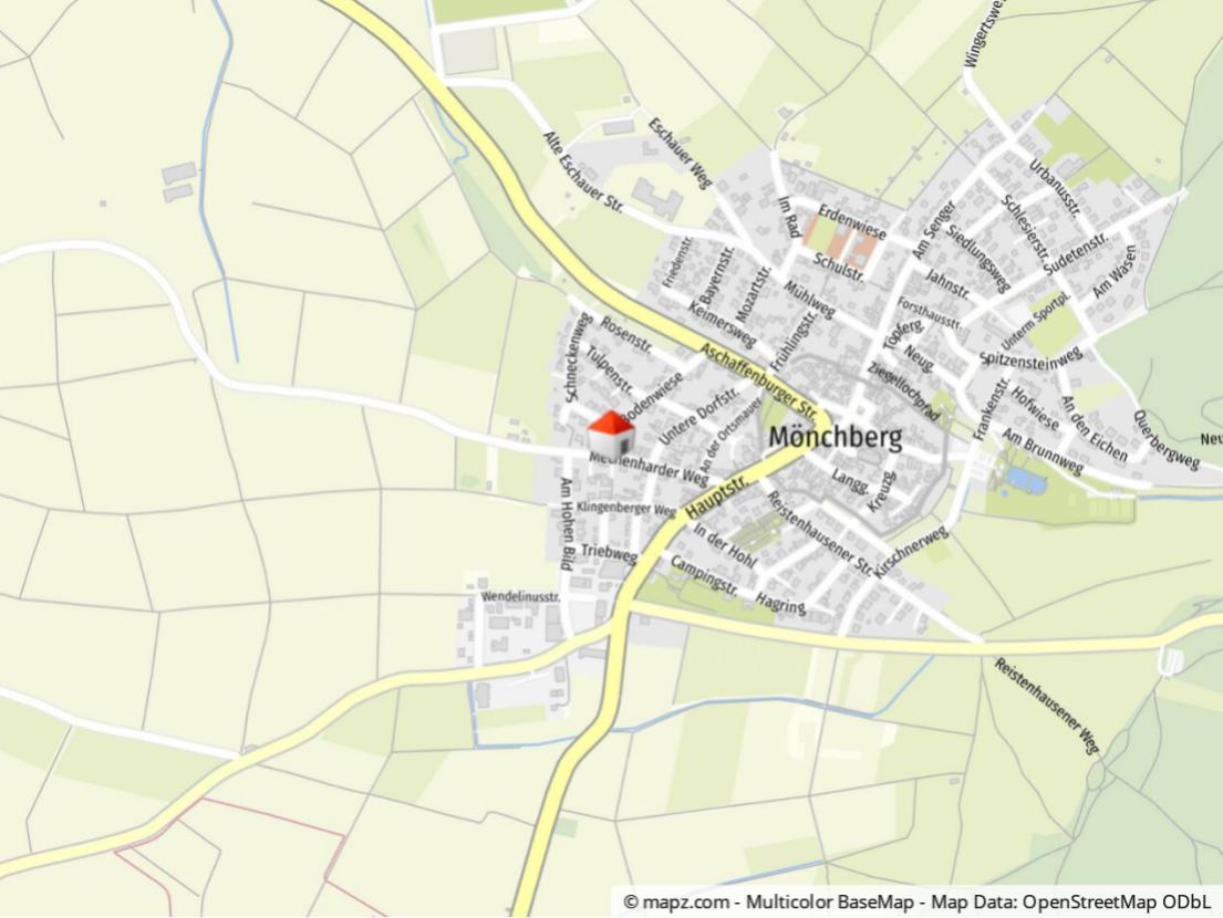 Geolyzer Kartenausschnitt