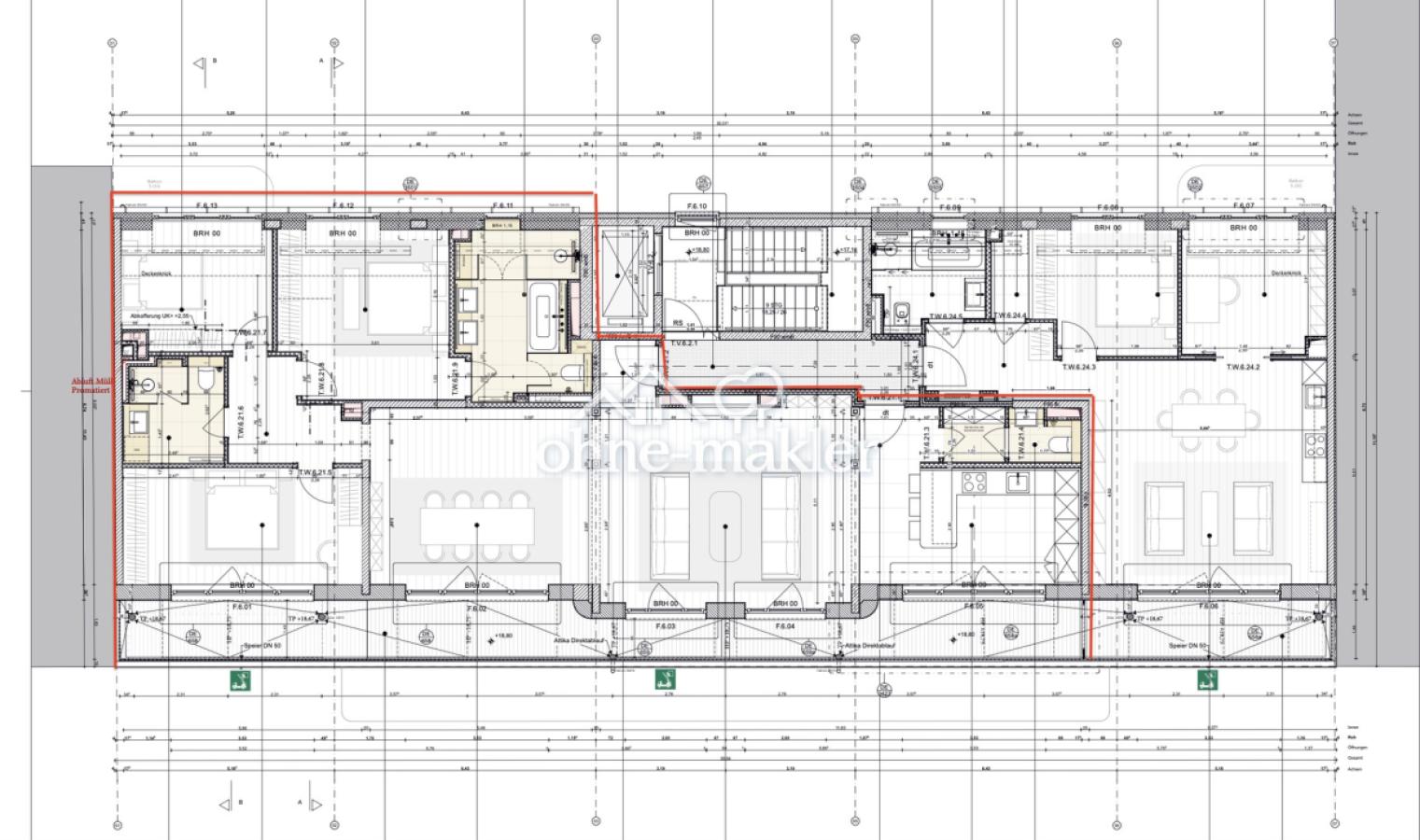 Grundriss mit Maßen