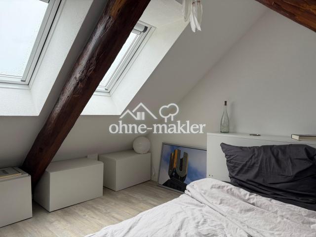 Schlafbereich Giebelfenster