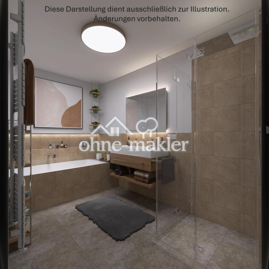 1. Bad mit Badewanne