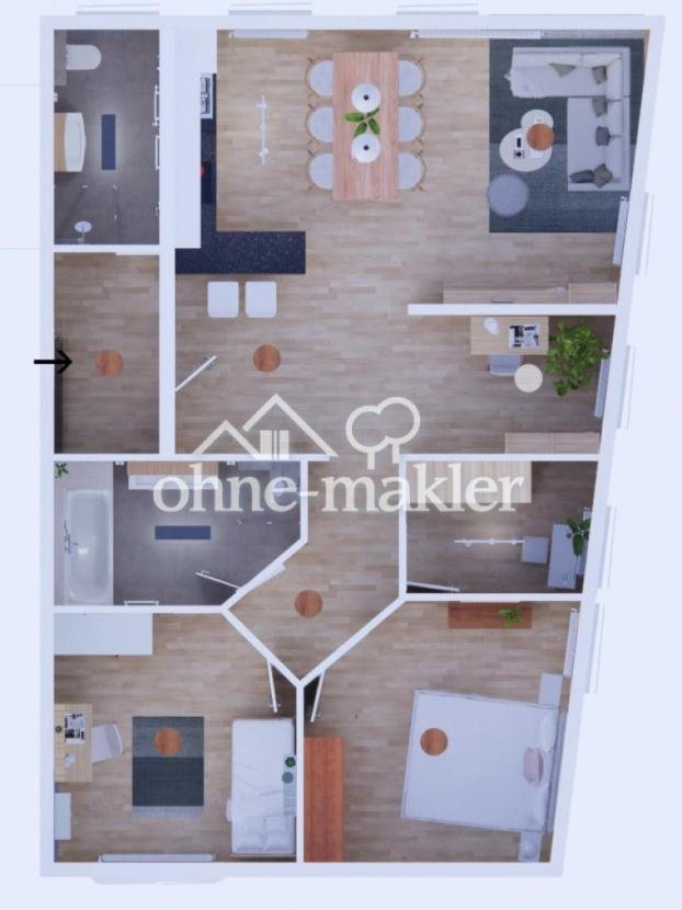 Grundriss der Wohnung