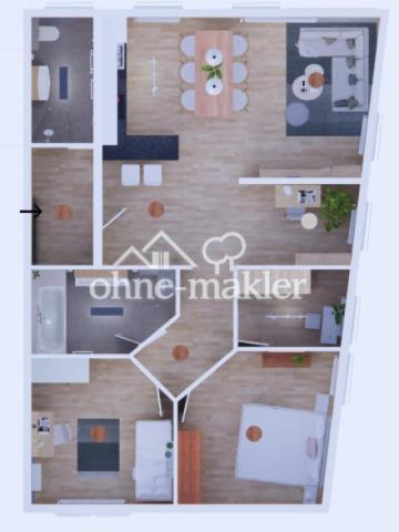 Grundriss der Wohnung