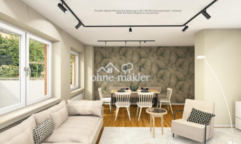 Heller Wohn-/Essbereich (Visu)