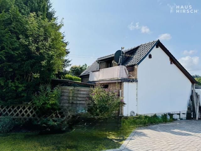 seitliche Hausansicht