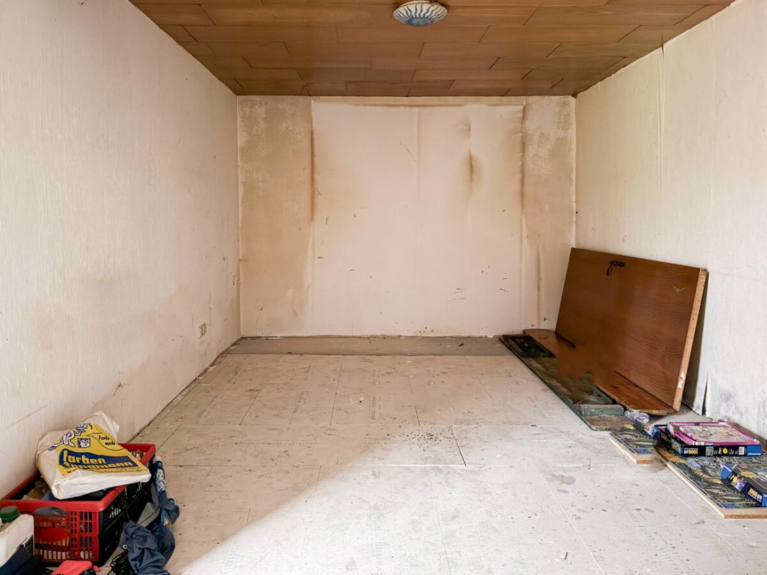 Schlafzimmer entkernt