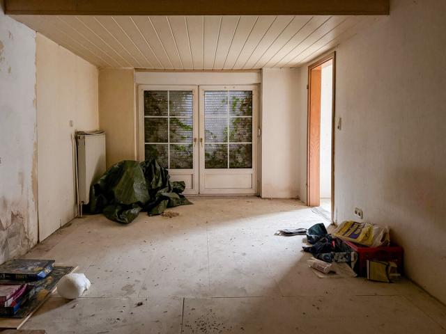 Schlafzimmer entkernt