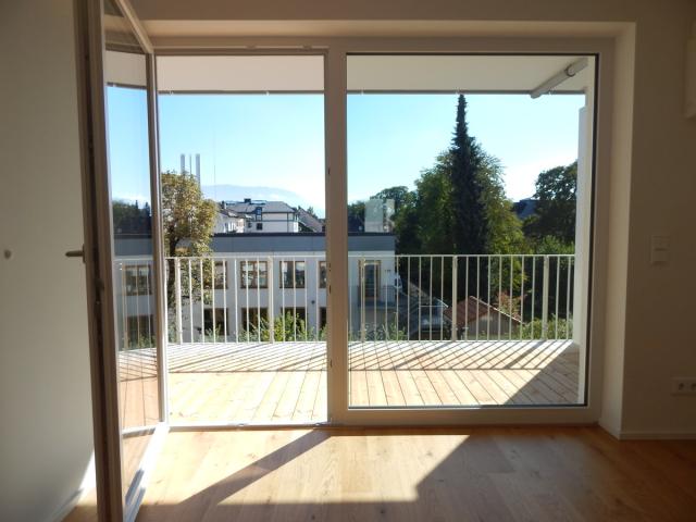 Blick vom Wohnzimmer