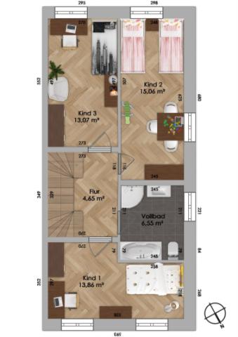 Grundriss Obergeschoss