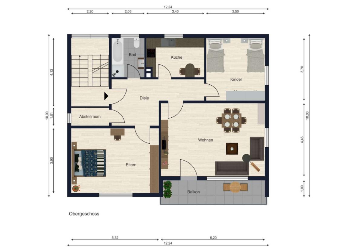 Grundriss Obergeschoss