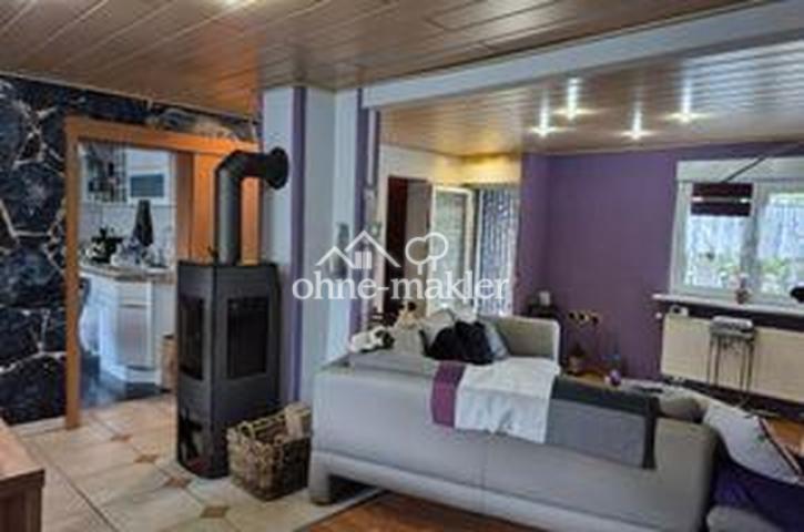 Wohnzimmer EG mit Kamin