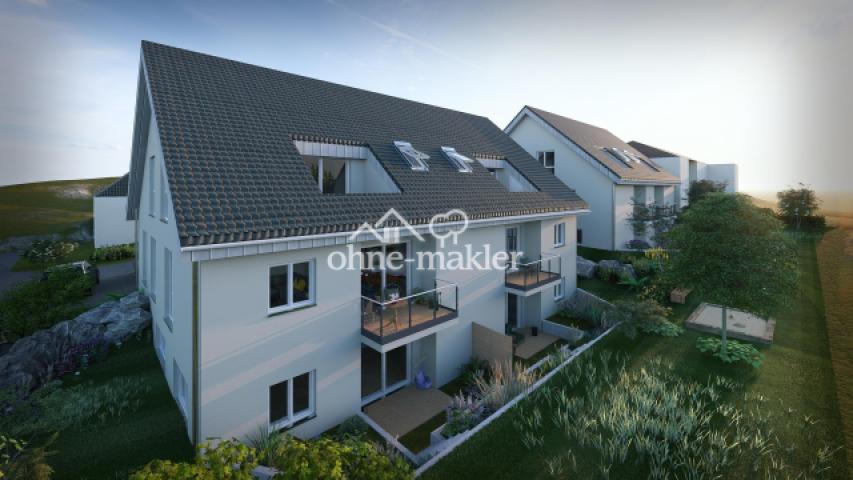 Rückseite mit Süd-Balkon