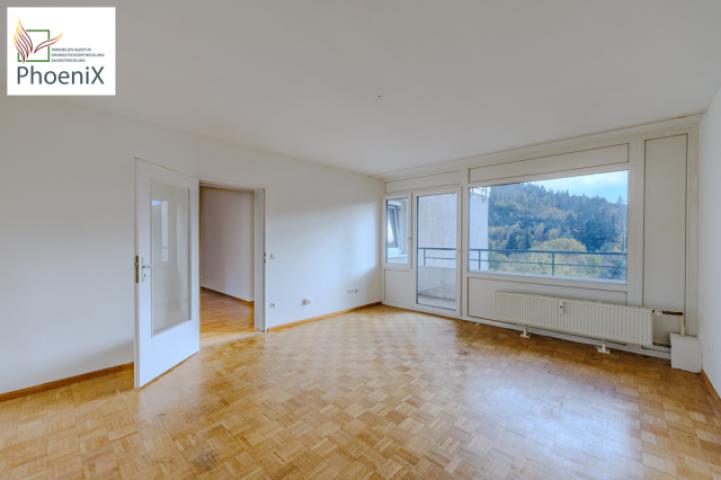 Wohnzimmer mit Balkonzugang