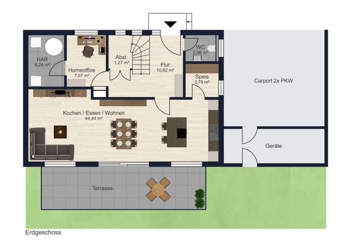 Grundriss Erdgeschoss