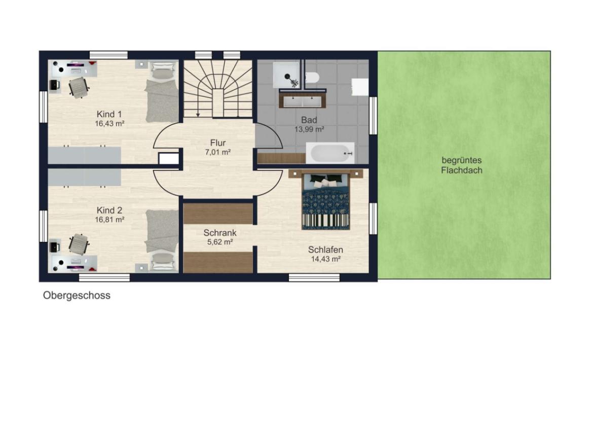 Grundriss Obergeschoss