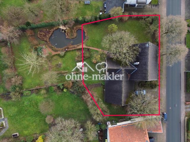 Vogelperspektive mit Flurstück