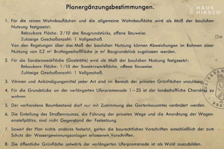 Auszug Bebauungsplan