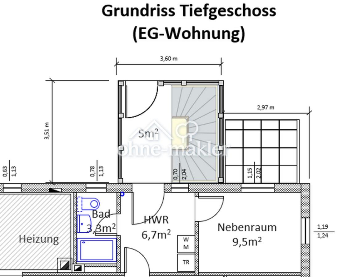 Untergeschossräume zu EG