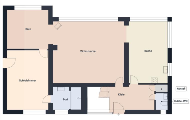 Darstellung Erdgeschoss