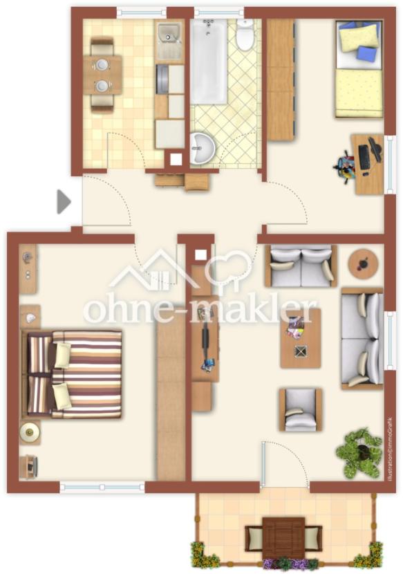 Grundriss KEIN BALKON